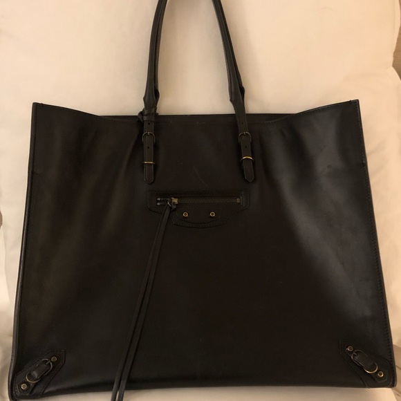 Balenciaga Papier A4 tote brown shoulder bag - Picture 4 of 13